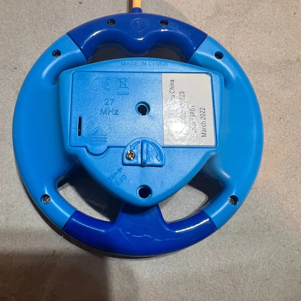 Shantou RC Steering Wheel Controller Blue 27MHz Kids Toy Remote Control Replace